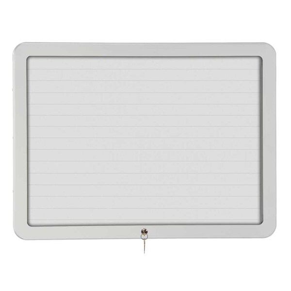Sliding Door Wood Corkboard, 48"x36", Waln